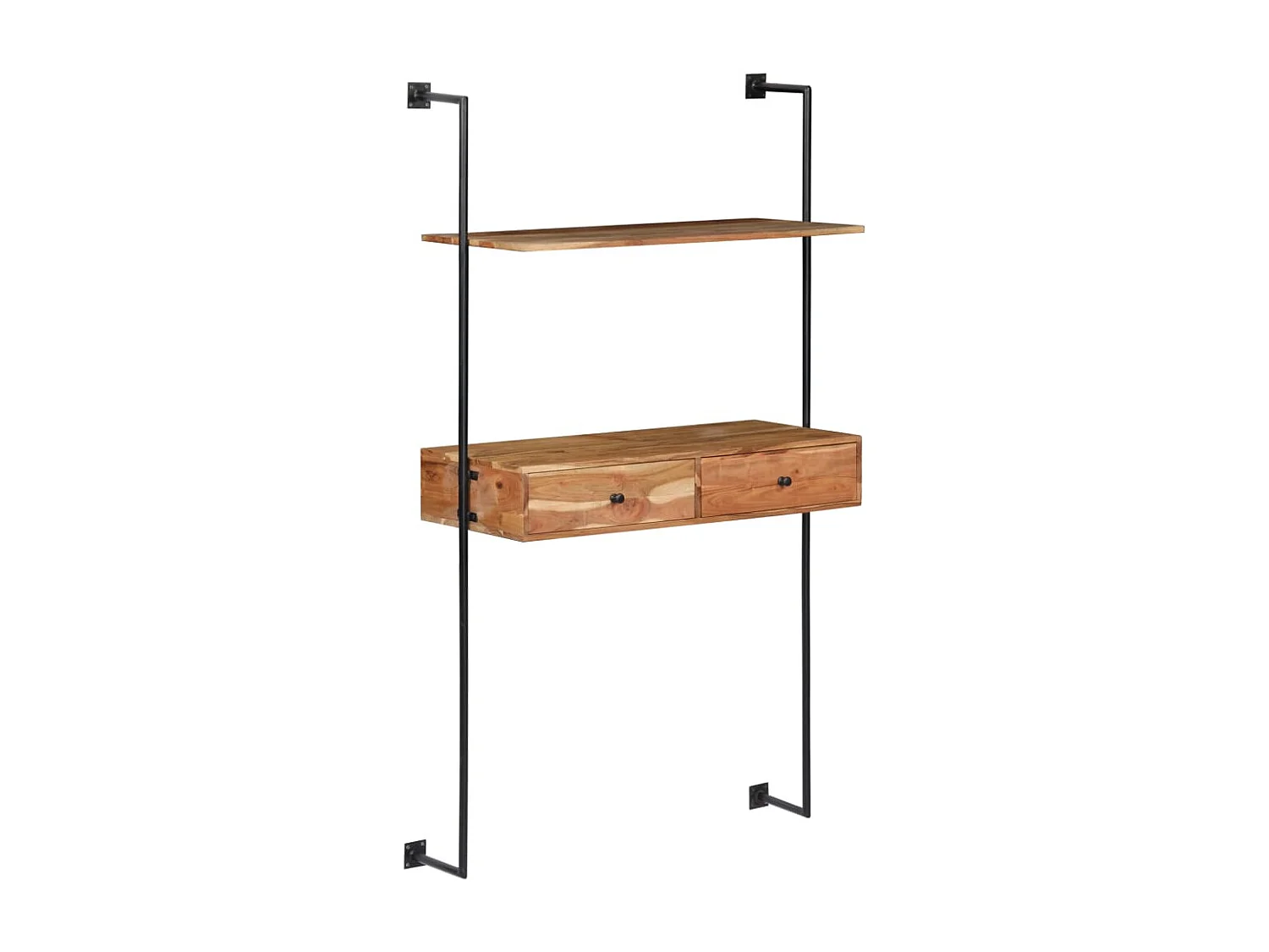 Bureau mural 90x40x170 cm Bois d'acacia solide