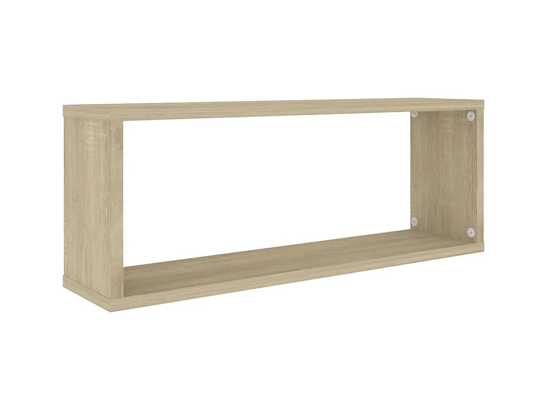Étagères murales cube 6 pcs Chêne sonoma Bois d’ingénierie