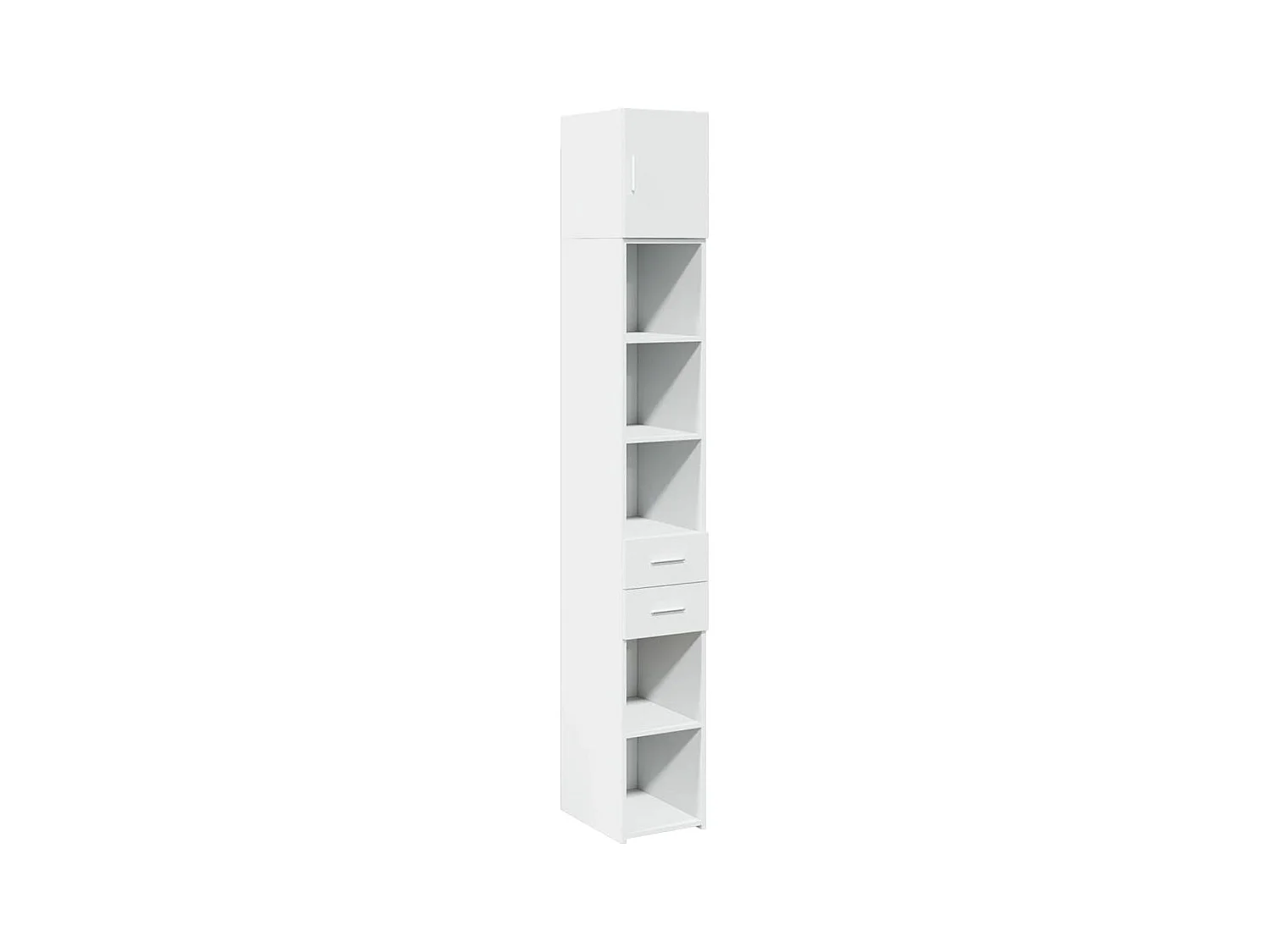 Armoire de rangement mince blanc 30x42,5x225 cm