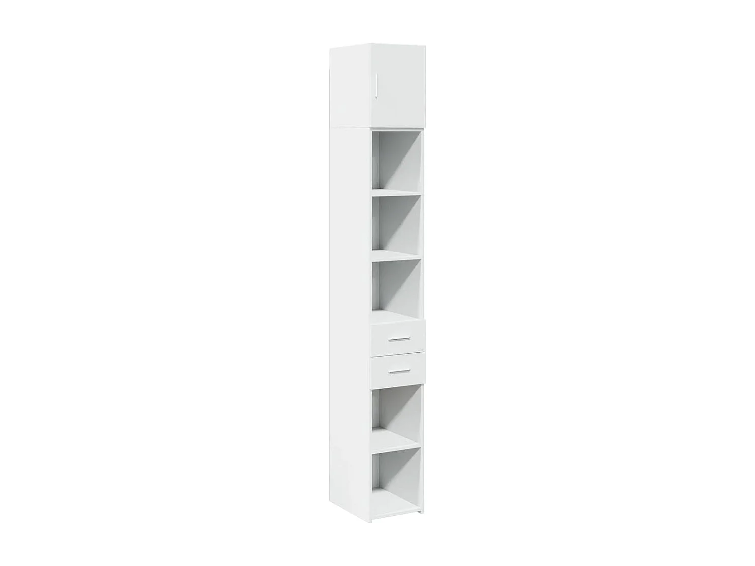 Armoire de rangement mince blanc 30x42,5x225 cm