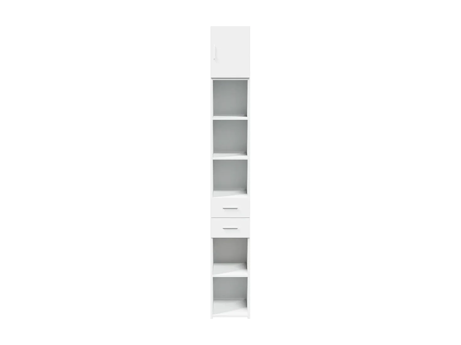 Armoire de rangement mince blanc 30x42,5x225 cm