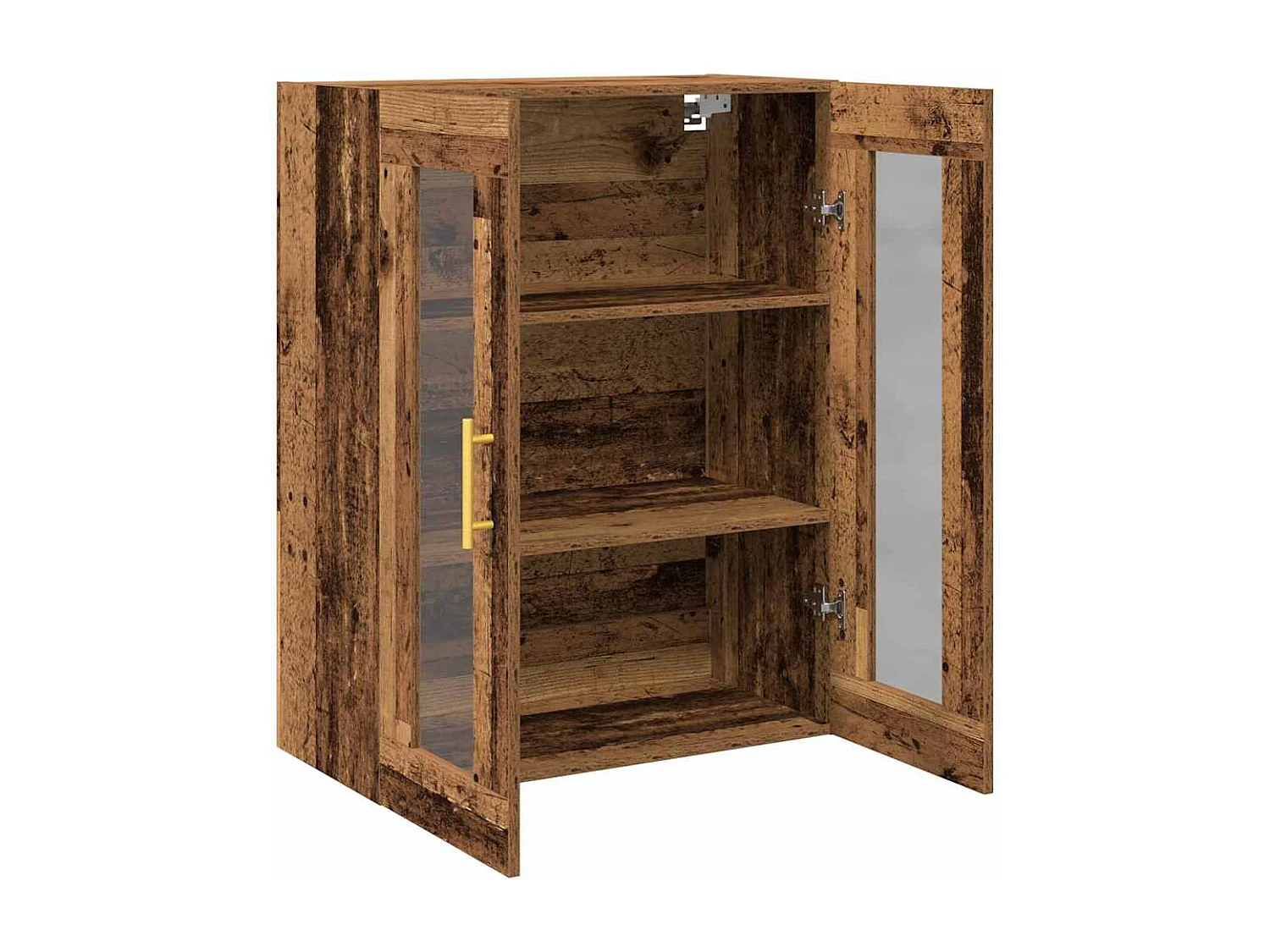 Armoire murale avec portes en verre Bois ancien 69,5x34x90 cm
