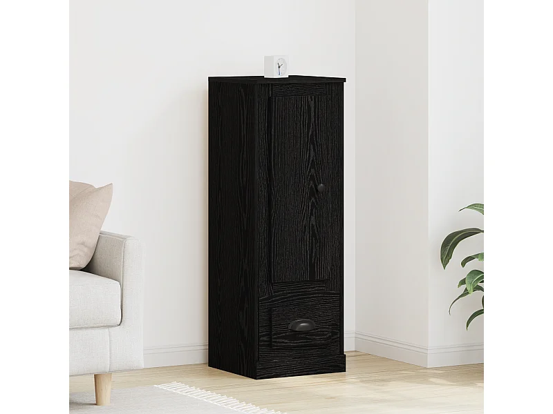 Buffet Black Oak 36x35,5x103,5 cm en Bois d'ingénierie