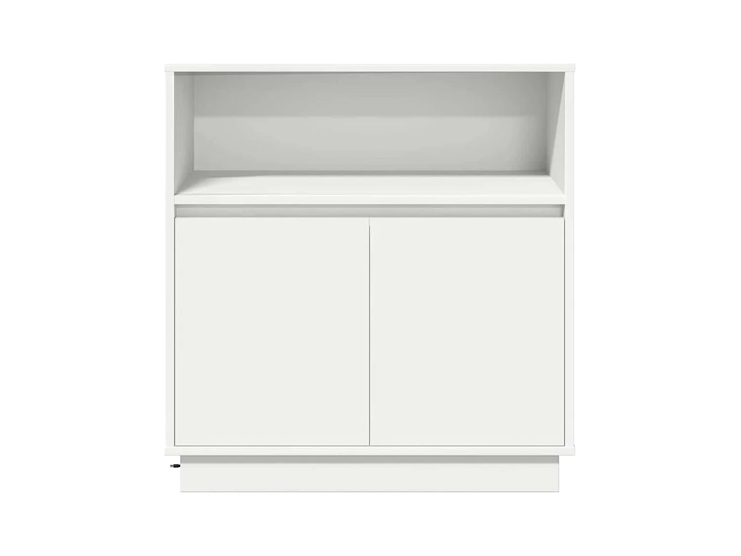 Buffet avec LED Blanc 71x34,5x75 cm en Bois Nécessaire