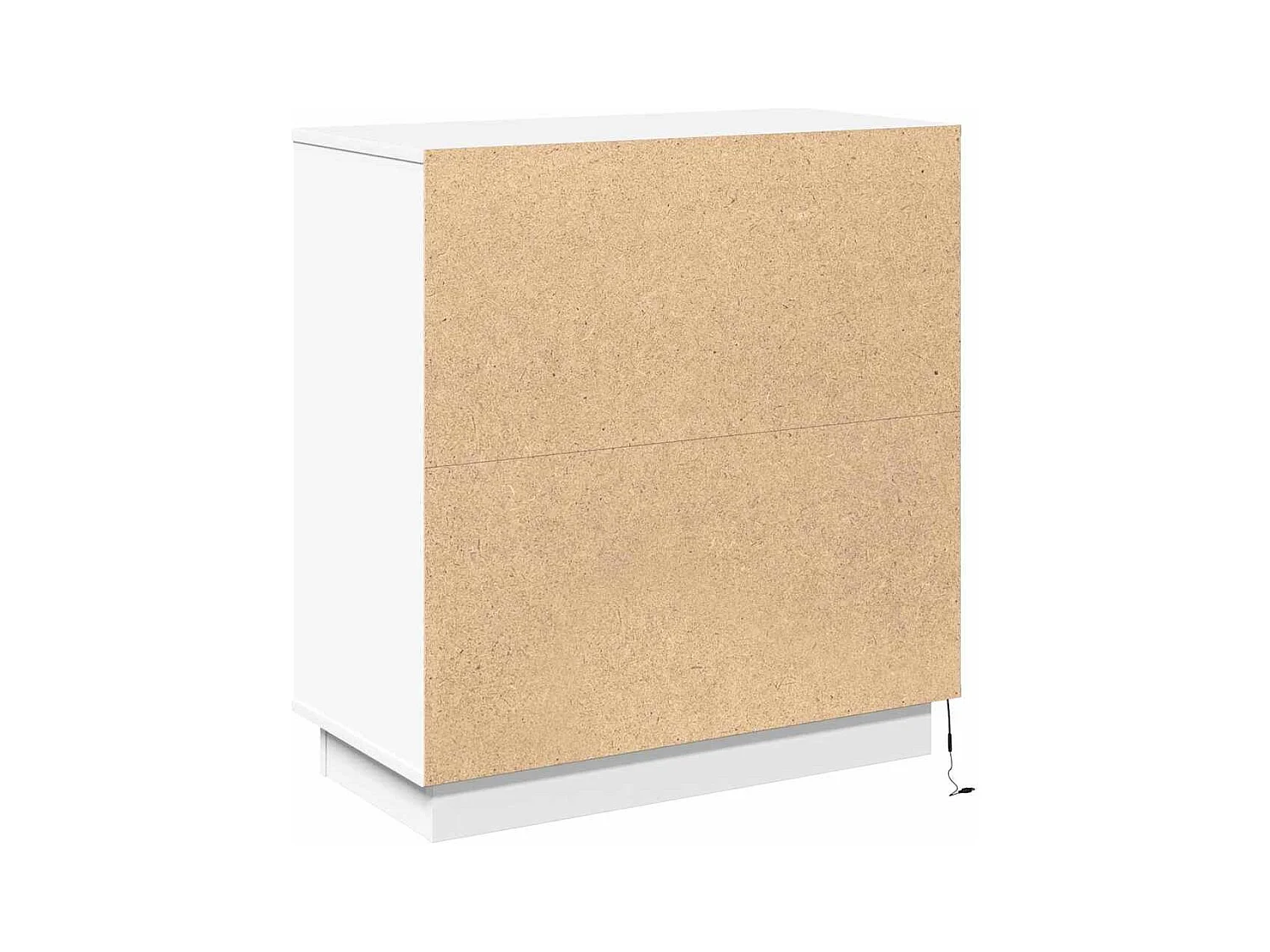 Buffet avec LED Blanc 71x34,5x75 cm en Bois Nécessaire