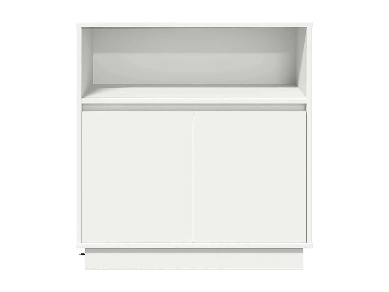 Buffet avec LED Blanc 71x34,5x75 cm en Bois Nécessaire