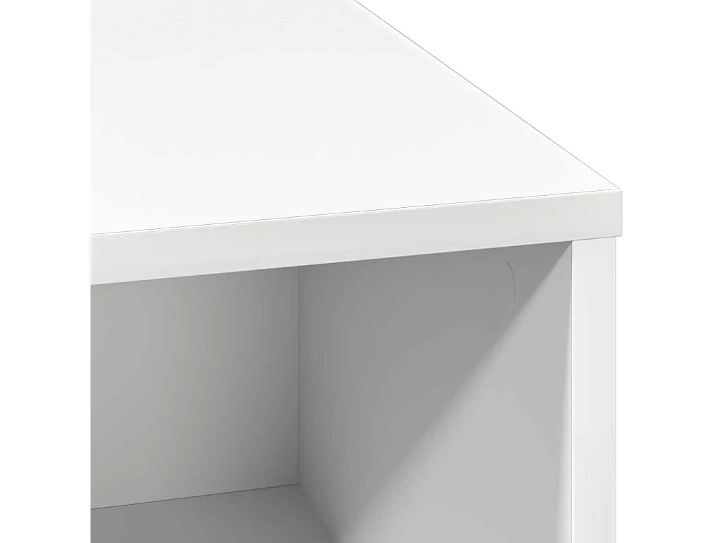 Buffet avec LED Blanc 71x34,5x75 cm en Bois Nécessaire