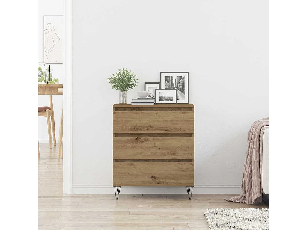 TV-meubel met lades Artisan Oak 60x35x70 cm Technisch hout