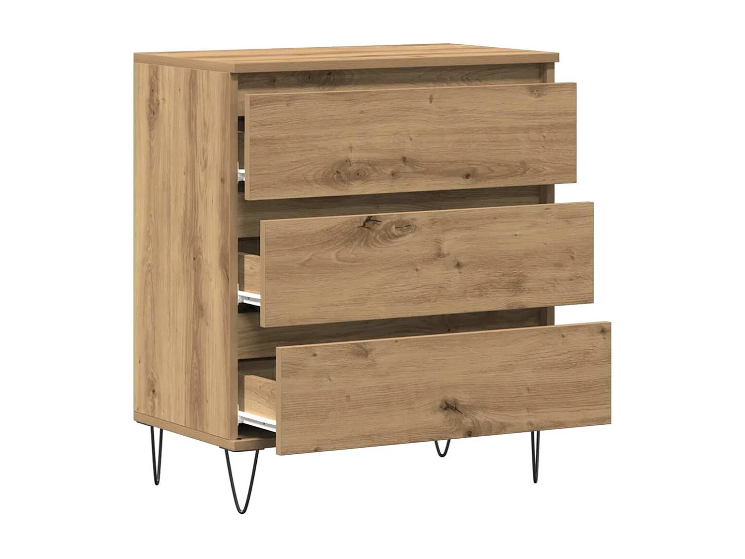 TV-meubel met lades Artisan Oak 60x35x70 cm Technisch hout