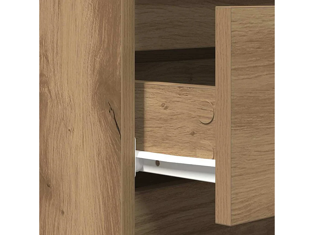 TV-meubel met lades Artisan Oak 60x35x70 cm Technisch hout