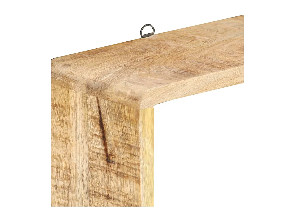 3-delige kubusplankenset van massief mangohout