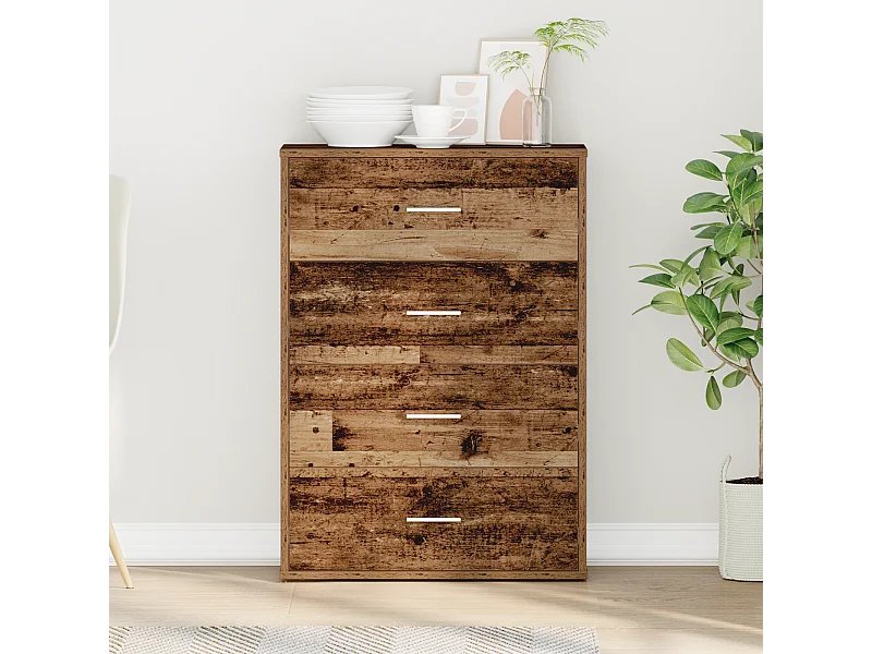 Buffet Bois ancien 60 x 31 x 84 cm Panneau de particules