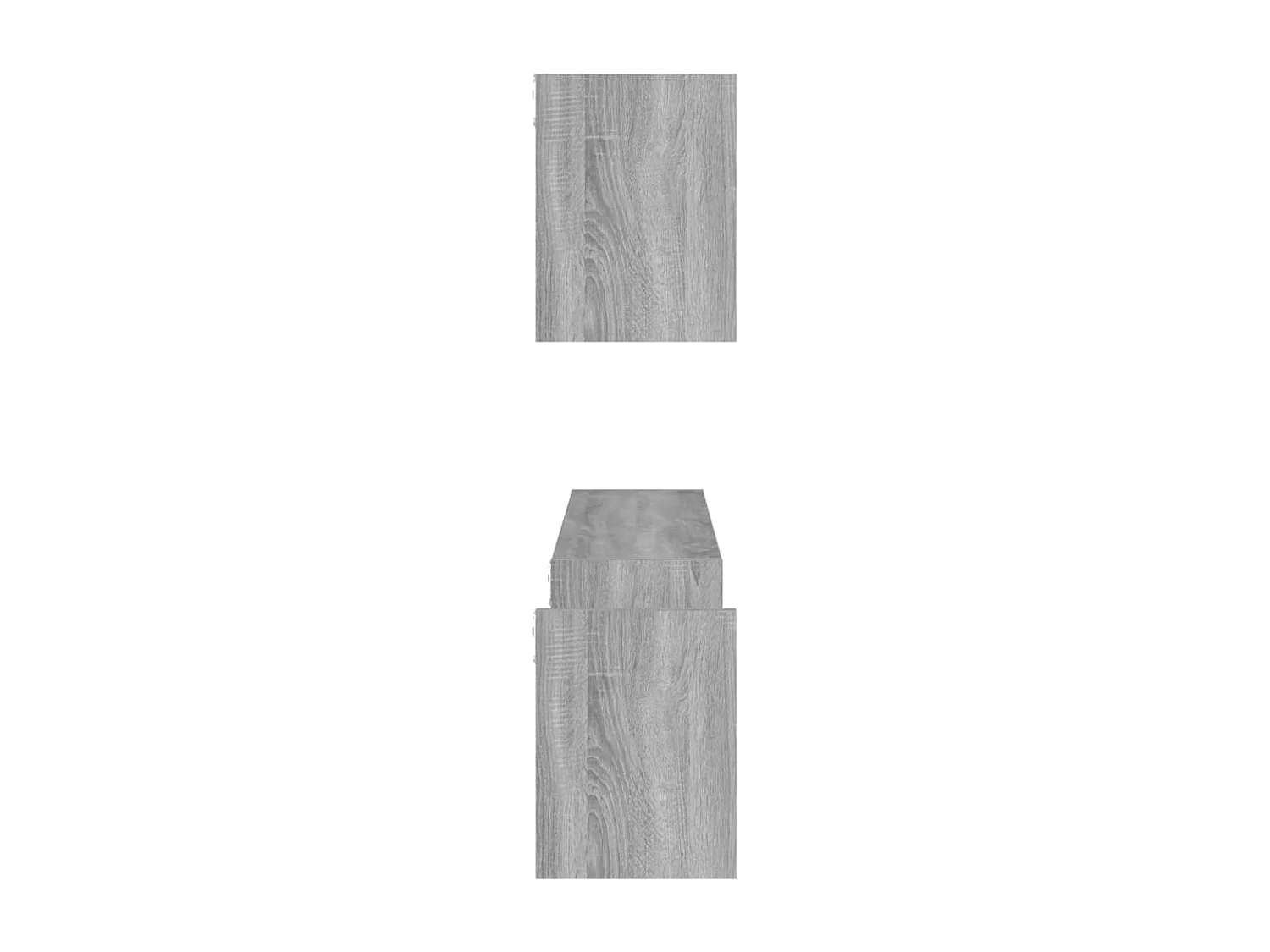 Étagères murales 2pcs Sonoma gris 100x15x20cm Bois d’ingénierie