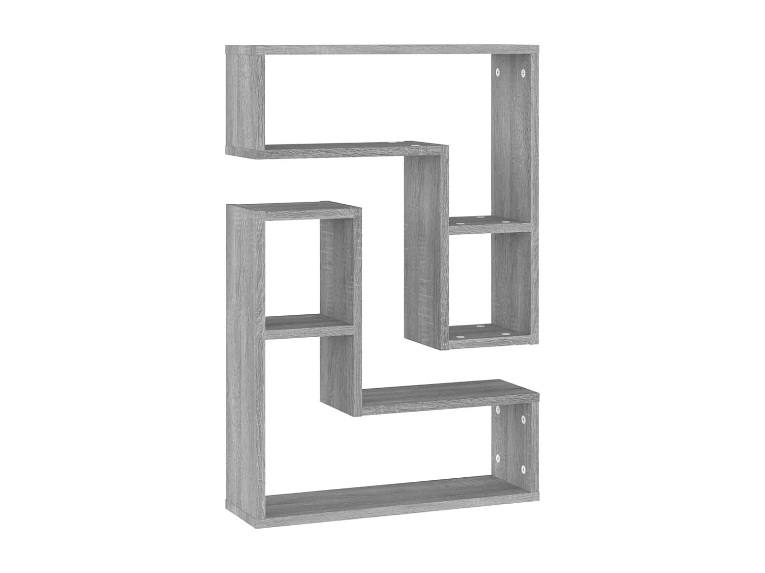 Étagères murales 2pcs Sonoma gris 50x15x50 cm Bois d’ingénierie