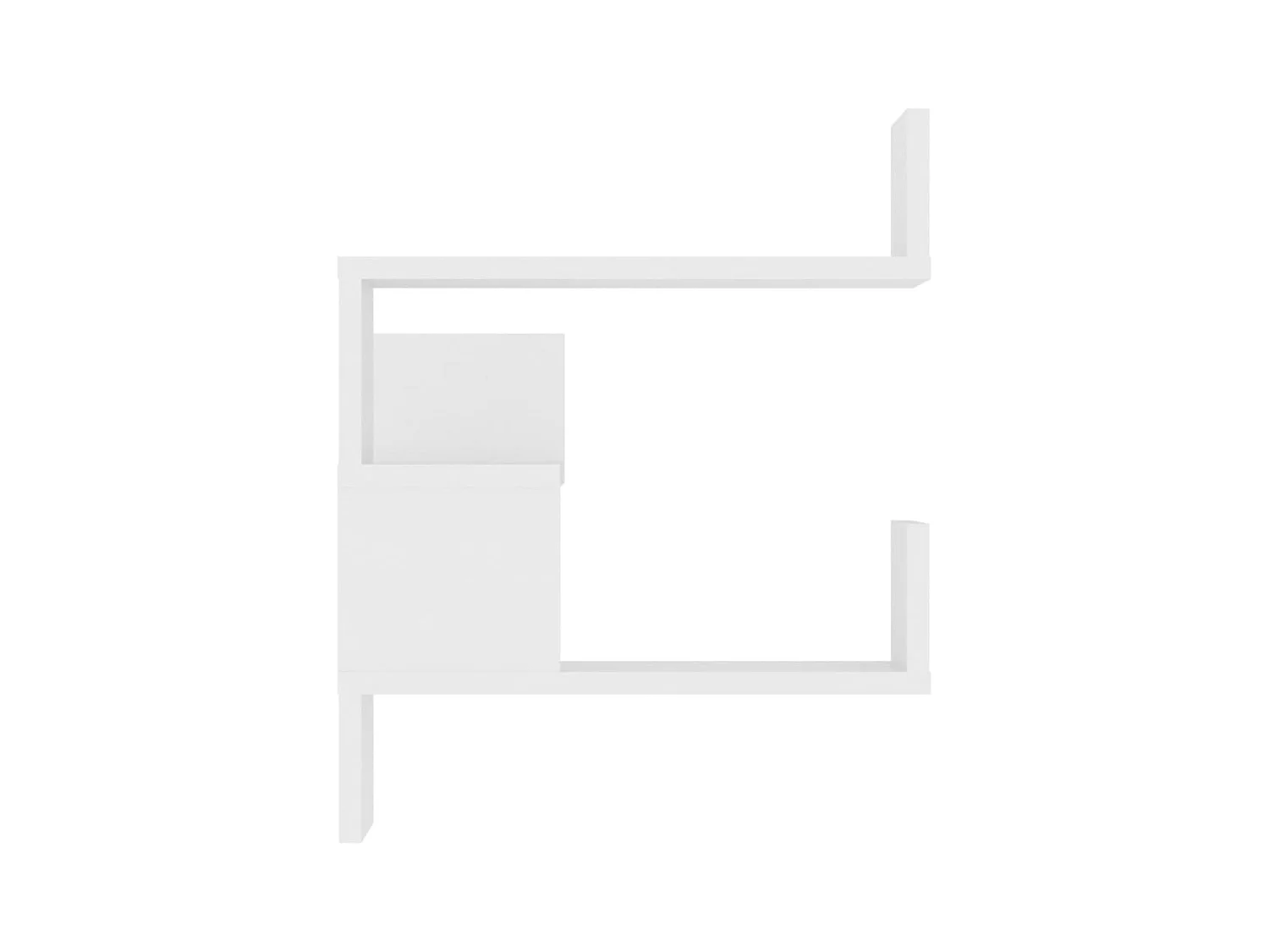 Mensole angolari da parete 2 pz Bianco 40x40x50cm in legno ingegnerizzato