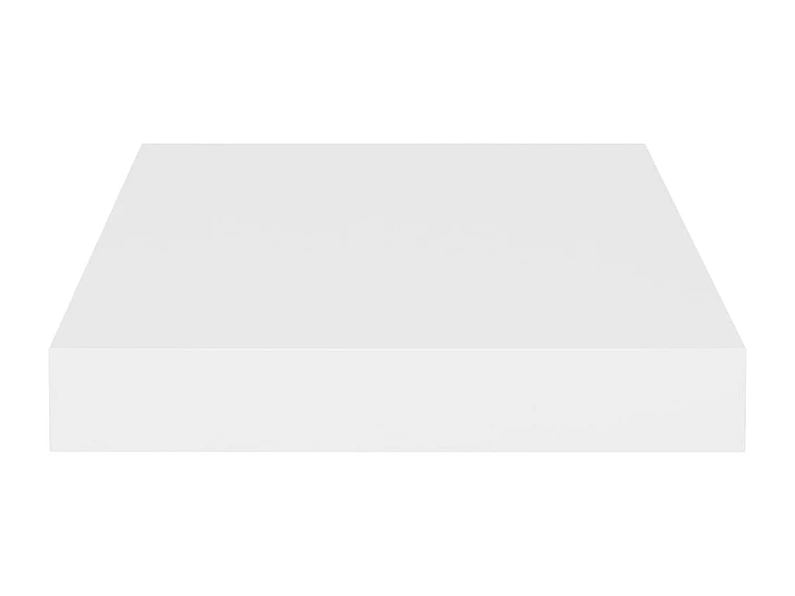 Étagères murales flottantes 2 pcs blanc 23x23,5x3,8 cm MDF