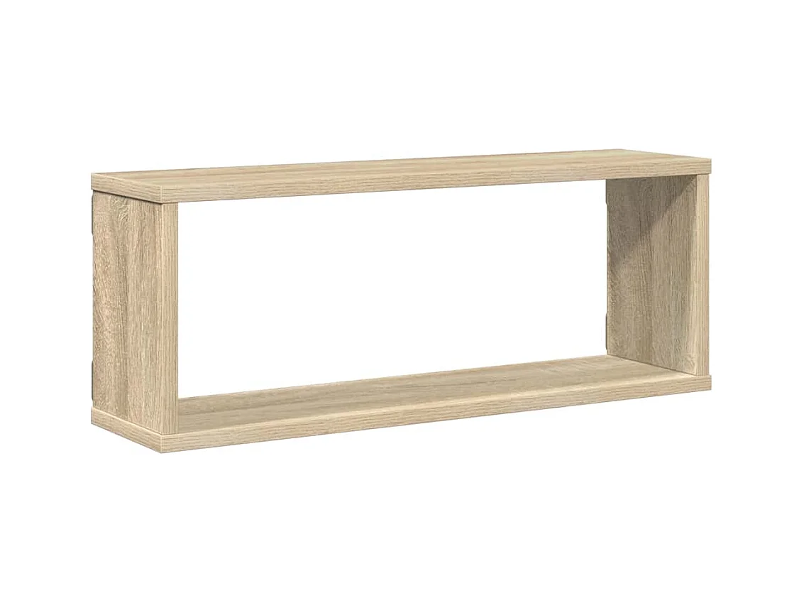 Étagères murales cube 4 pcs Chêne sonoma Bois d’ingénierie