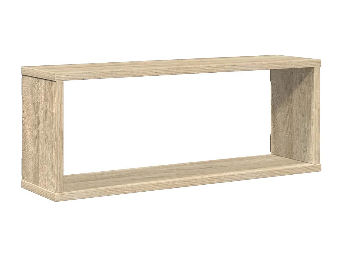 Étagères murales cube 4 pcs Chêne sonoma Bois d’ingénierie