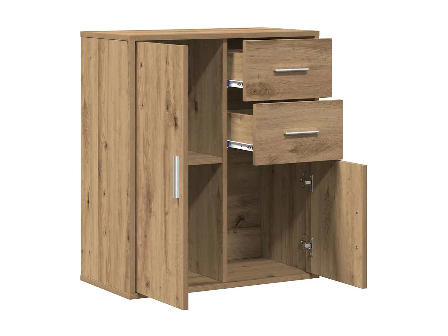 Handgemaakt eikenhouten dressoir 60 x 31 x 70 cm Technisch hout