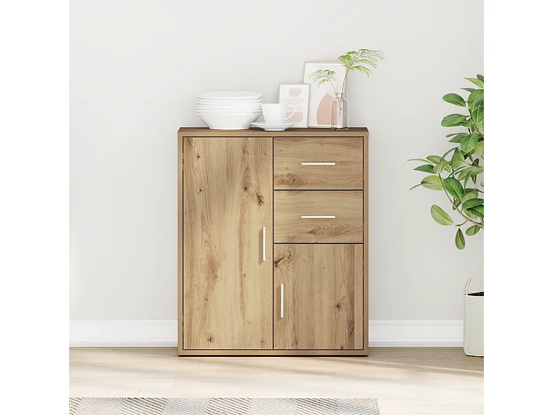 Handgemaakt eikenhouten dressoir 60 x 31 x 70 cm Technisch hout