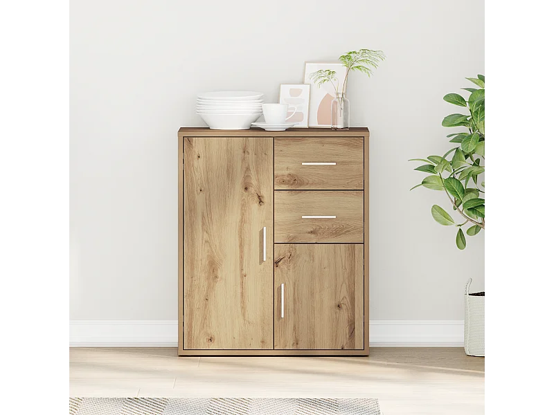 Buffet chêne artisanal 60 x 31 x 70 cm Bois d'ingénierie