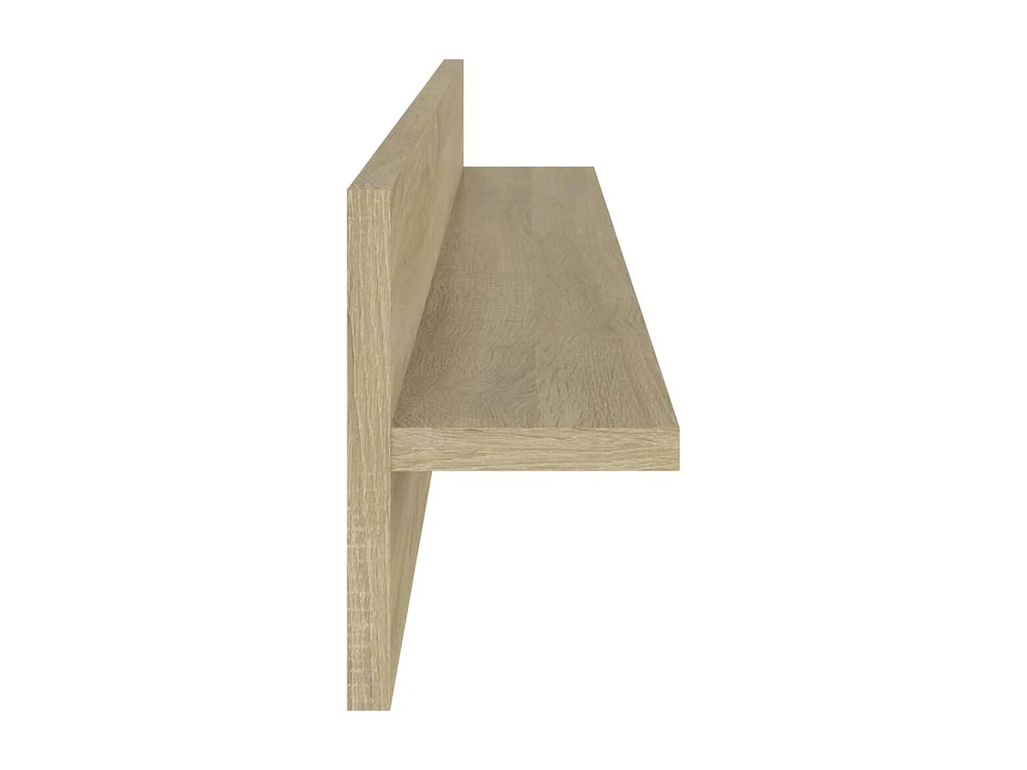Mensole da parete 2 pz. Rovere Sonoma 80x11,5x18 cm