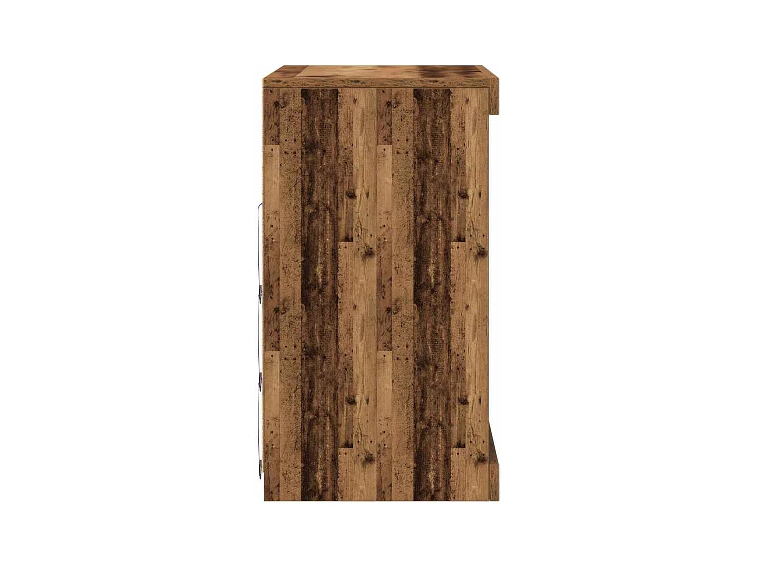 Buffet avec lumières LED Bois ancien 60,5x37x67 cm