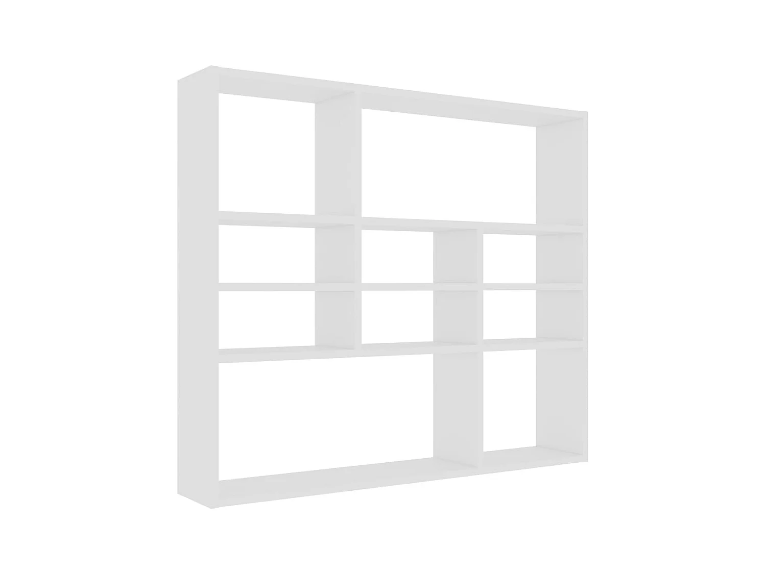 Mensola da parete Bianca 90x16x78 cm Legno composito