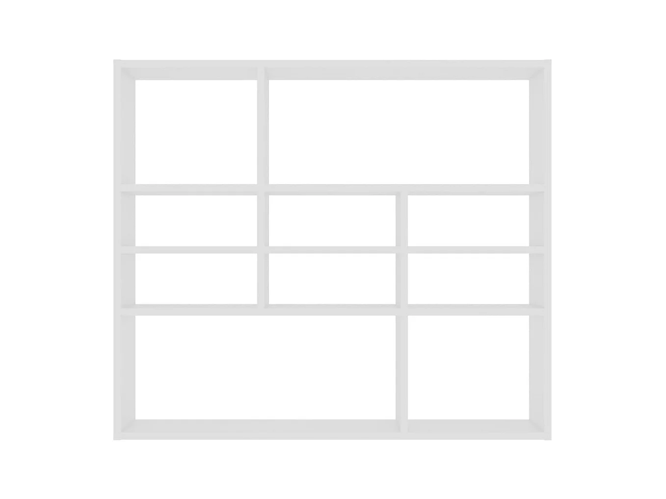 Mensola da parete Bianca 90x16x78 cm Legno composito