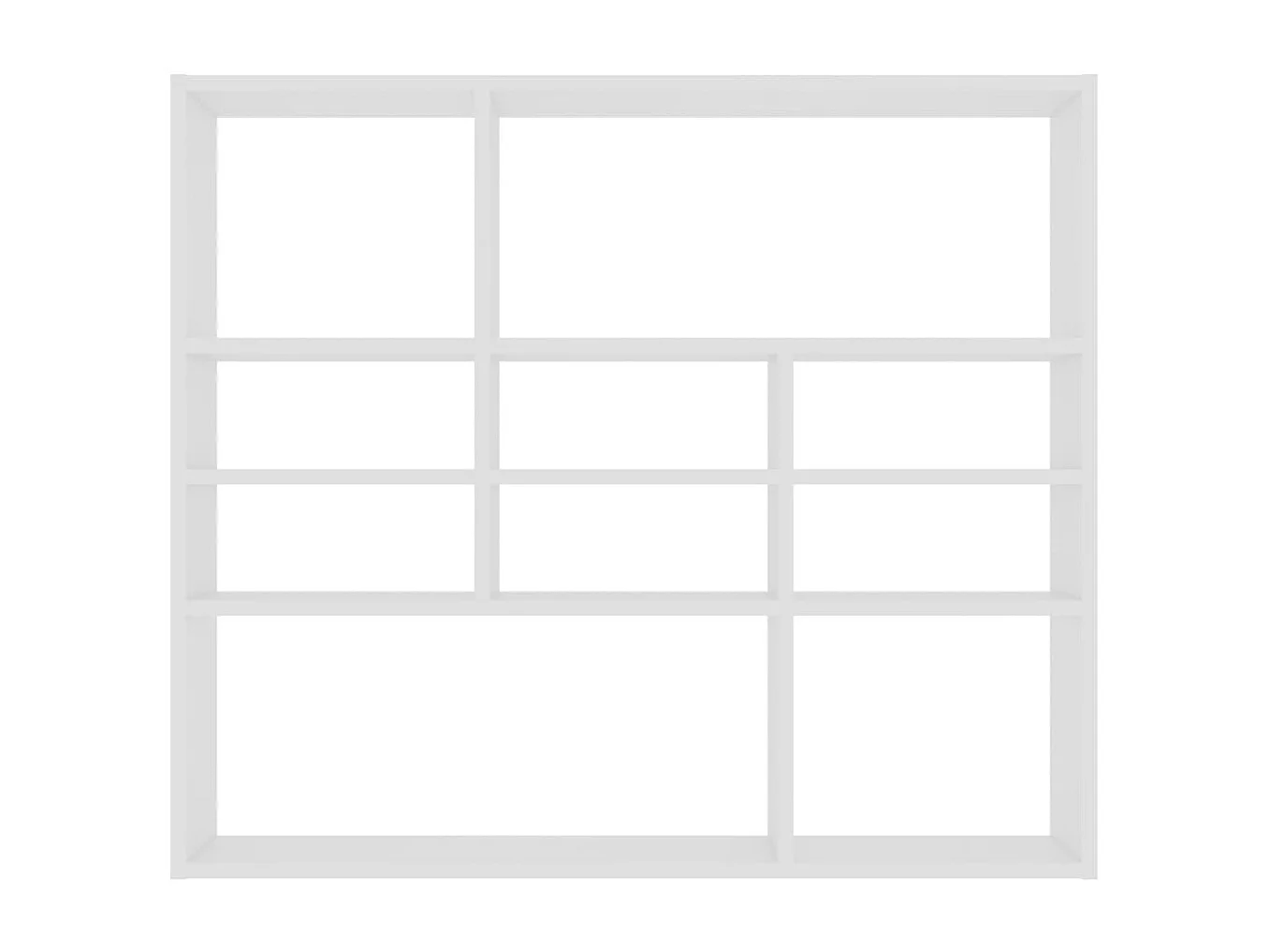 Étagère murale Blanc 90x16x78 cm Bois d’ingénierie