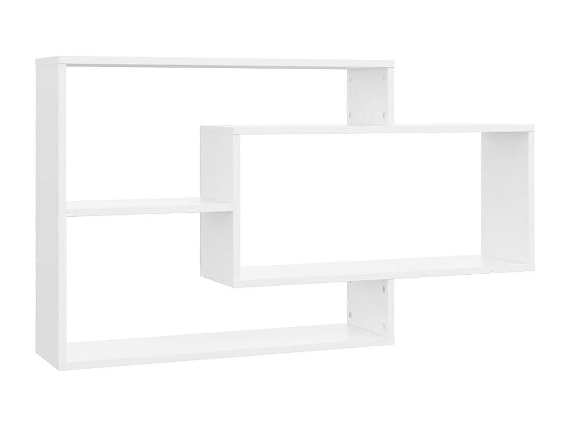 Mensole da parete Bianco 104x20x58,5 cm Legno composito