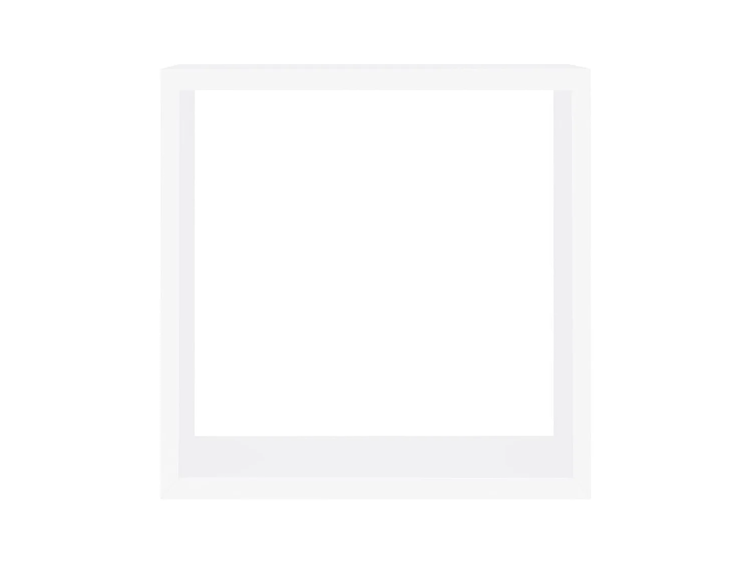 Mensole da parete a cubo da 3 pezzi, MDF bianco