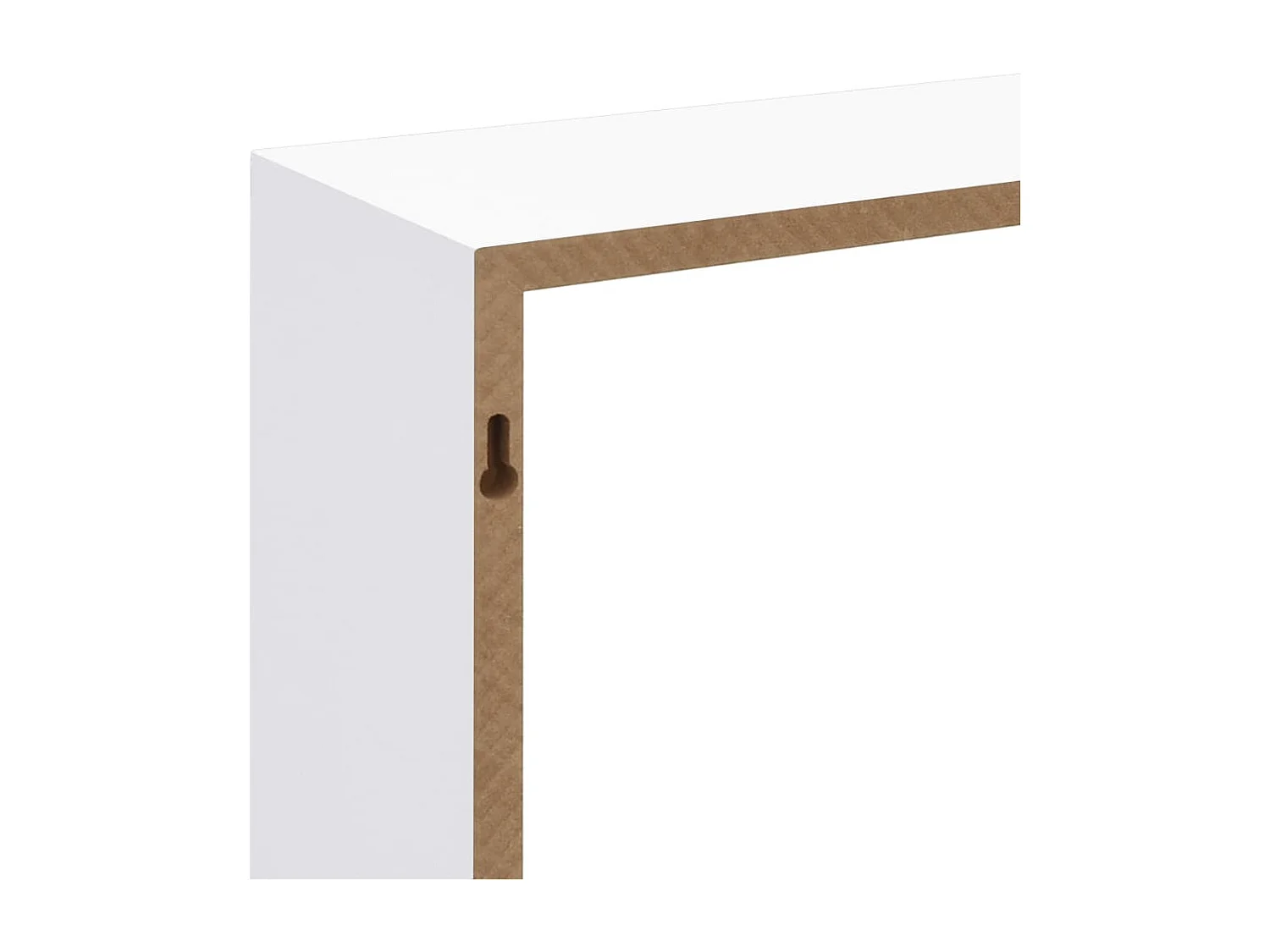 Mensole da parete a cubo da 3 pezzi, MDF bianco