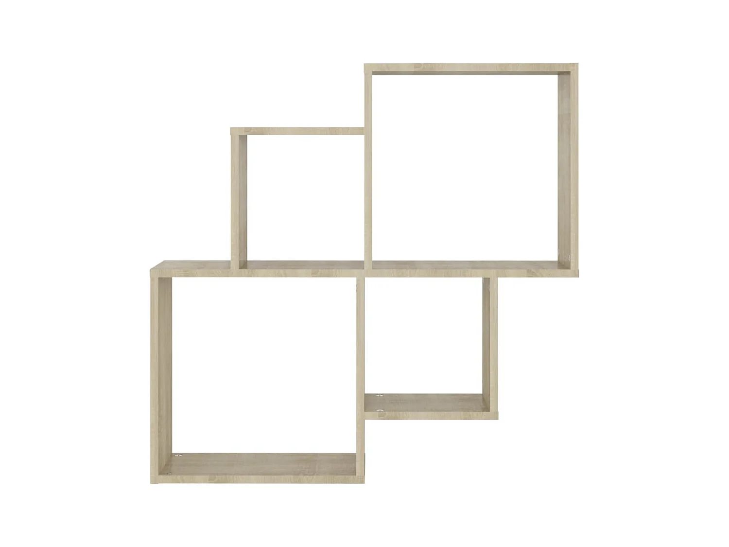 Étagère murale cube Chêne sonoma 80x15x78,5cm Bois d’ingénierie