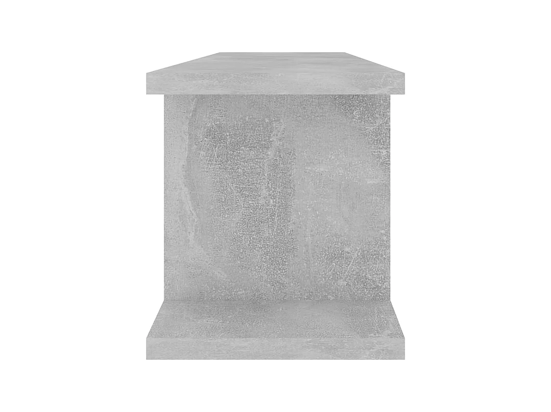 Wandplanken 2 stuks Betongrijs 75x18x20 cm bewerkt hout