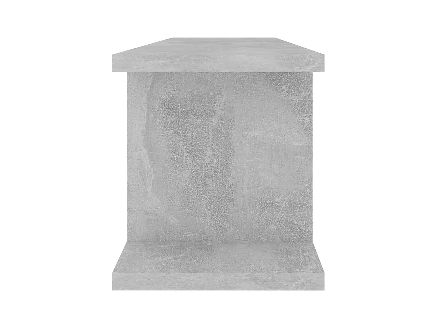 Wandplanken 2 stuks Betongrijs 75x18x20 cm bewerkt hout