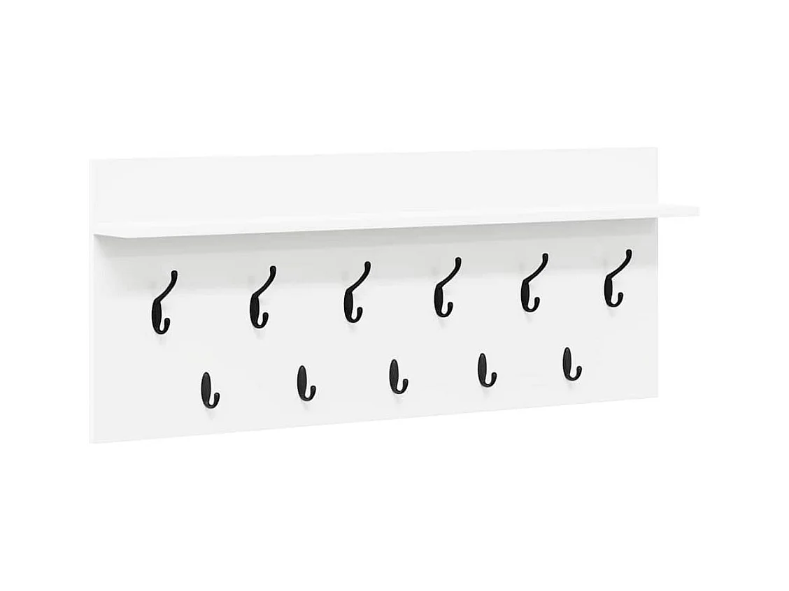 Appendiabiti da parete Bianco 100 x 40 x 12 cm Legno ingegnerizzato