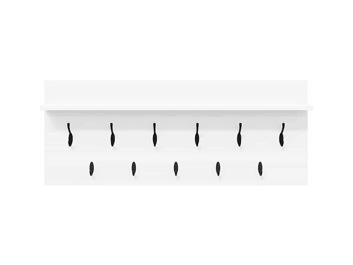 Appendiabiti da parete Bianco 100 x 40 x 12 cm Legno ingegnerizzato