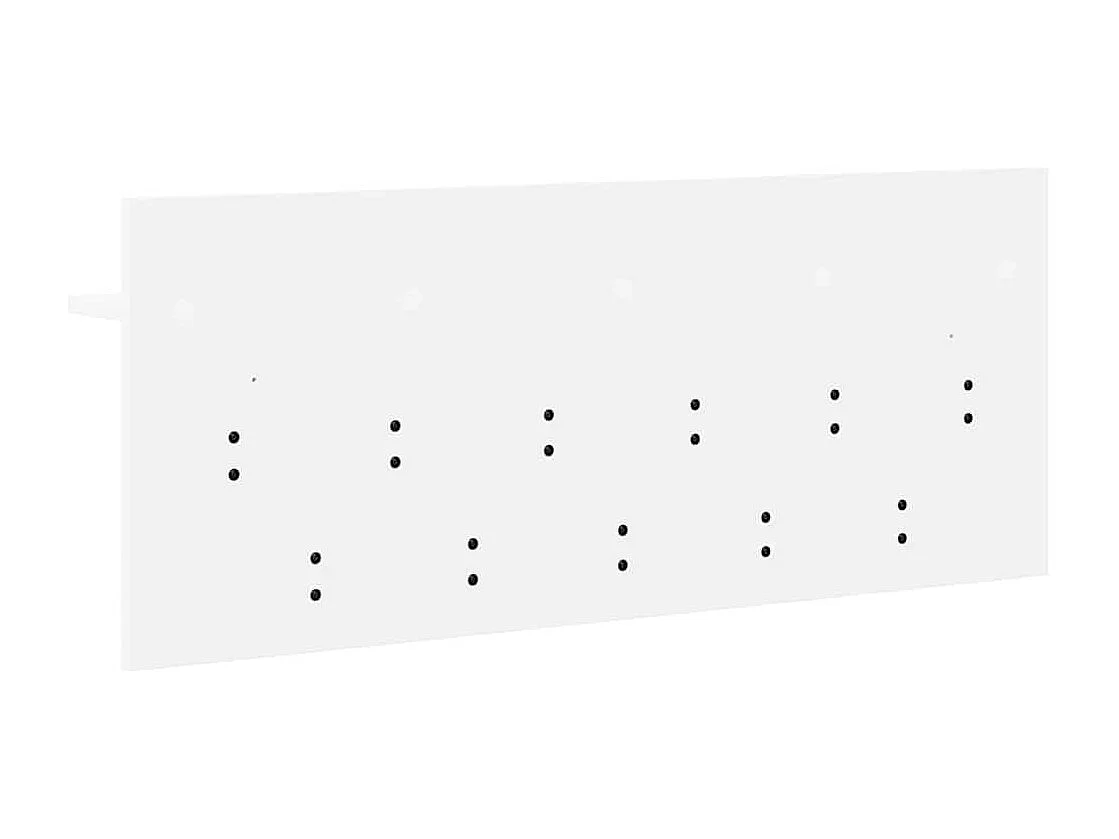 Porte-manteau mural Blanc 100 x 40 x 12 cm Bois d'ingénierie