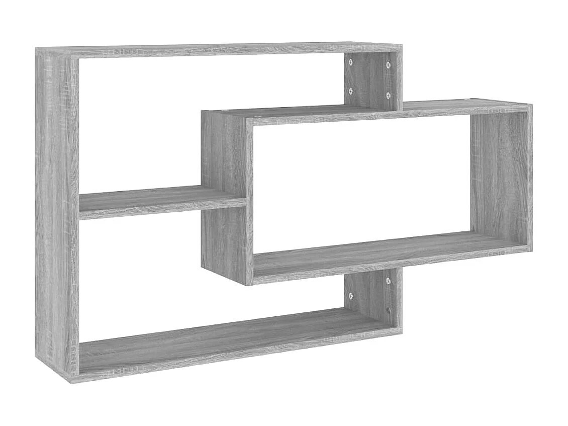 Étagère murale Sonoma gris 104x20x58,5 cm Bois d'ingénierie