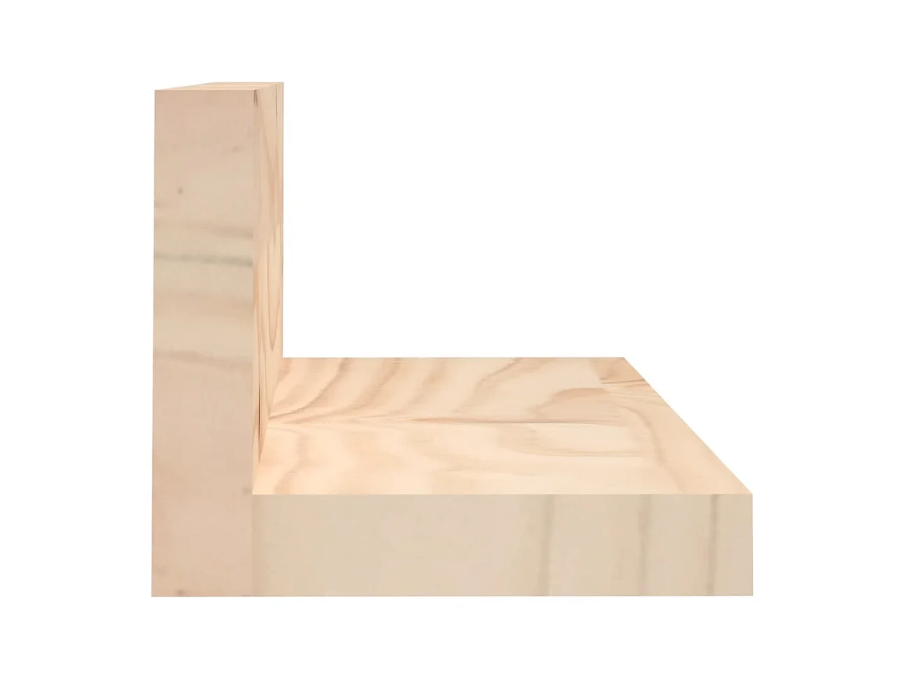 Mensole da parete 2 pz 50x11x9 cm Legno massello di pino