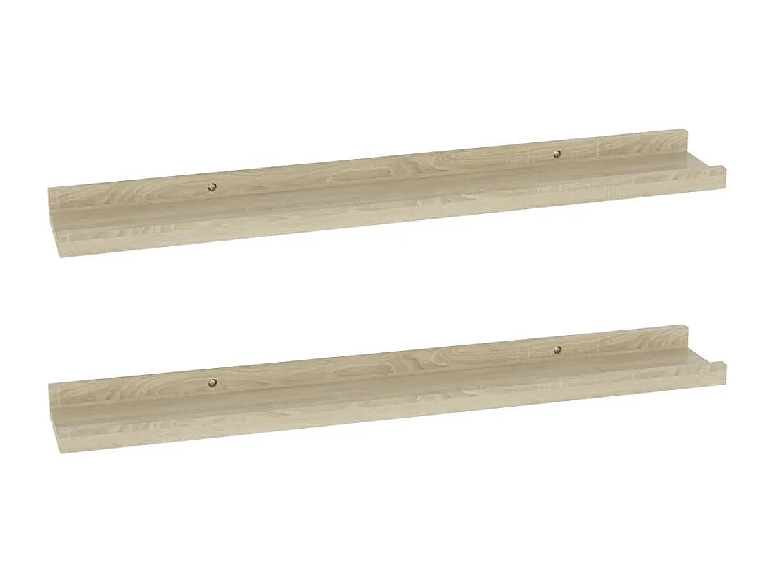 Étagères murales 2 pcs chêne sonoma 60x9x3 cm