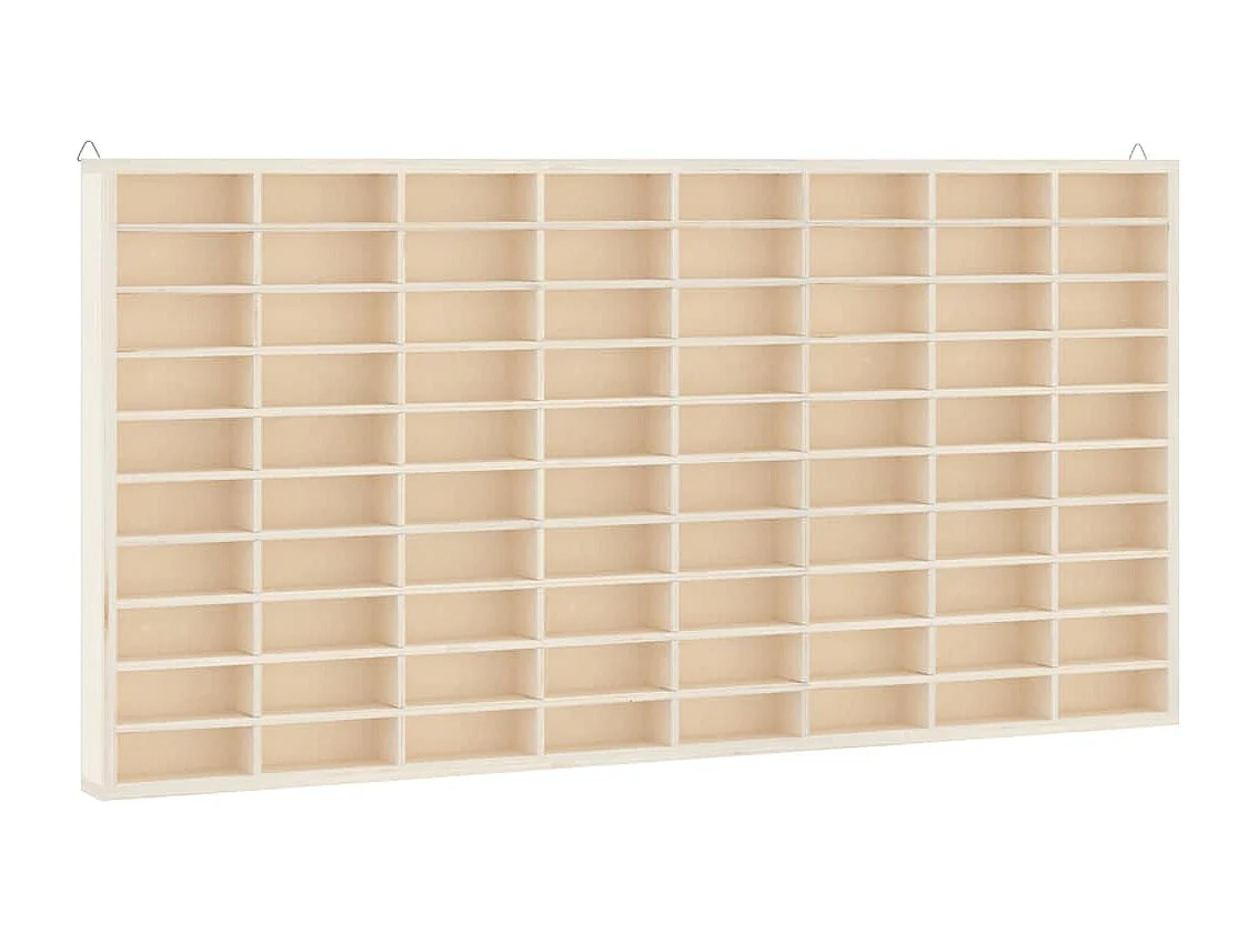Sammlungsvitrine aus Holz mit 80 Fächern