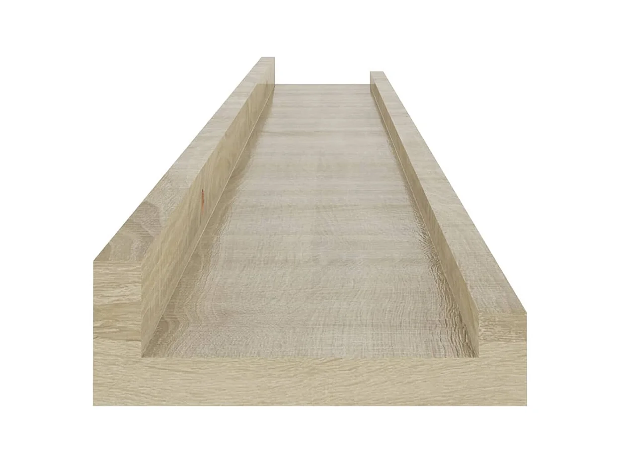 Étagères murales 4 pcs chêne sonoma 80x9x3 cm