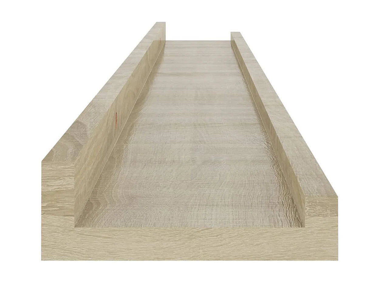 Étagères murales 4 pcs chêne sonoma 80x9x3 cm