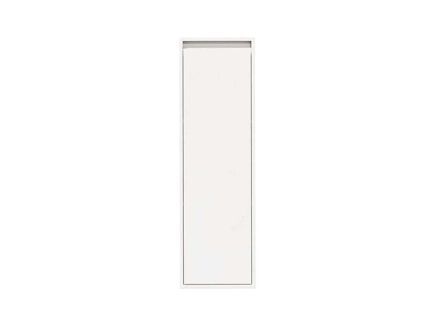 Pensili 2 pz Bianco 30x30x100 cm Legno massello di pino