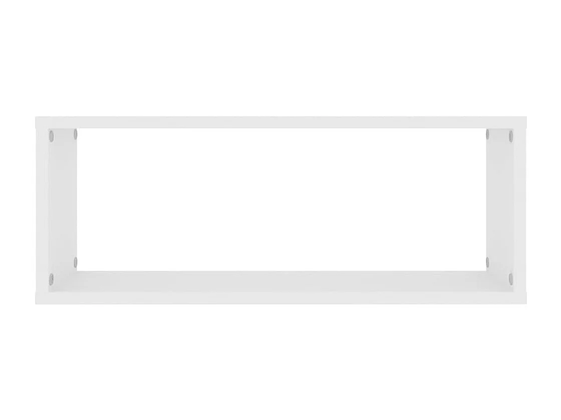 Étagères murales cube 4 pcs Blanc 60x15x23 cm Bois d’ingénierie