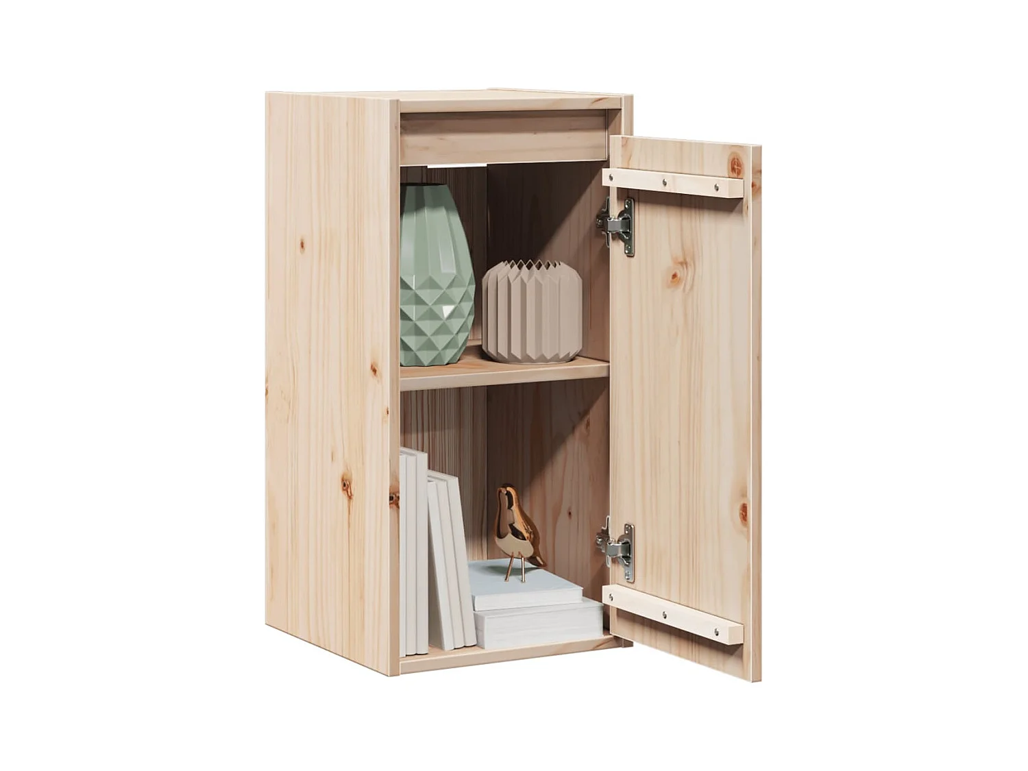 Wandkasten 2 stuks 30x30x60 cm Massief grenenhout