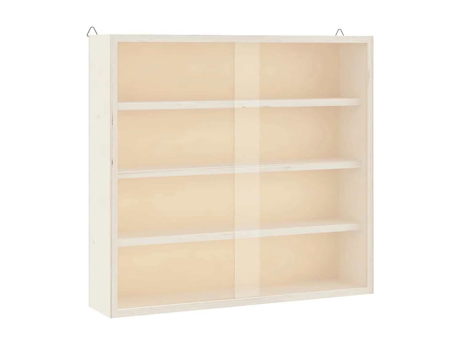 Vitrina de colección de madera con puertas 40x8,5x37cm
