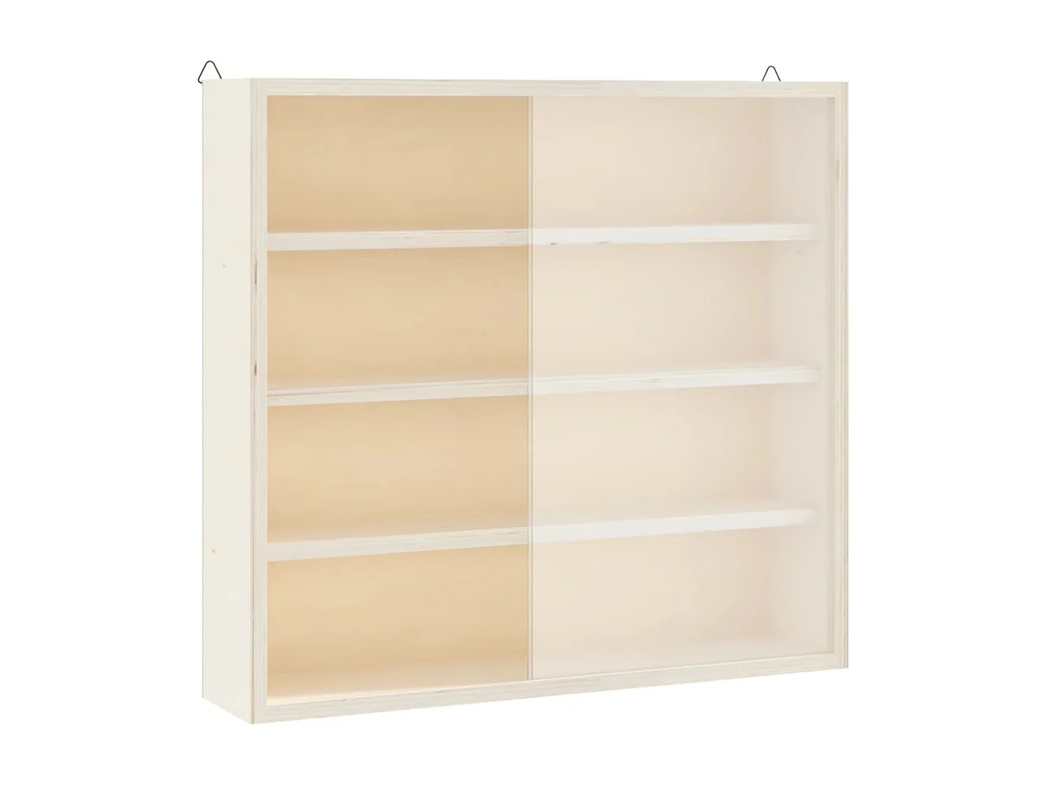 Vitrina de colección de madera con puertas 40x8,5x37cm